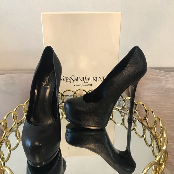Yves Saint Laurent Shoes - YSL Yves Saint Laurent Tribtoo Leather Pumps